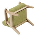 thumbnail image 4 of Doll House Sofa, Paulownia Wood Doll House Sofa 1:12 Doll House Miniature Japanese Style Single Fabric Armchair Sofa,Dollhouse Accessories Furniture Decoration For Living Room, 4 of 8