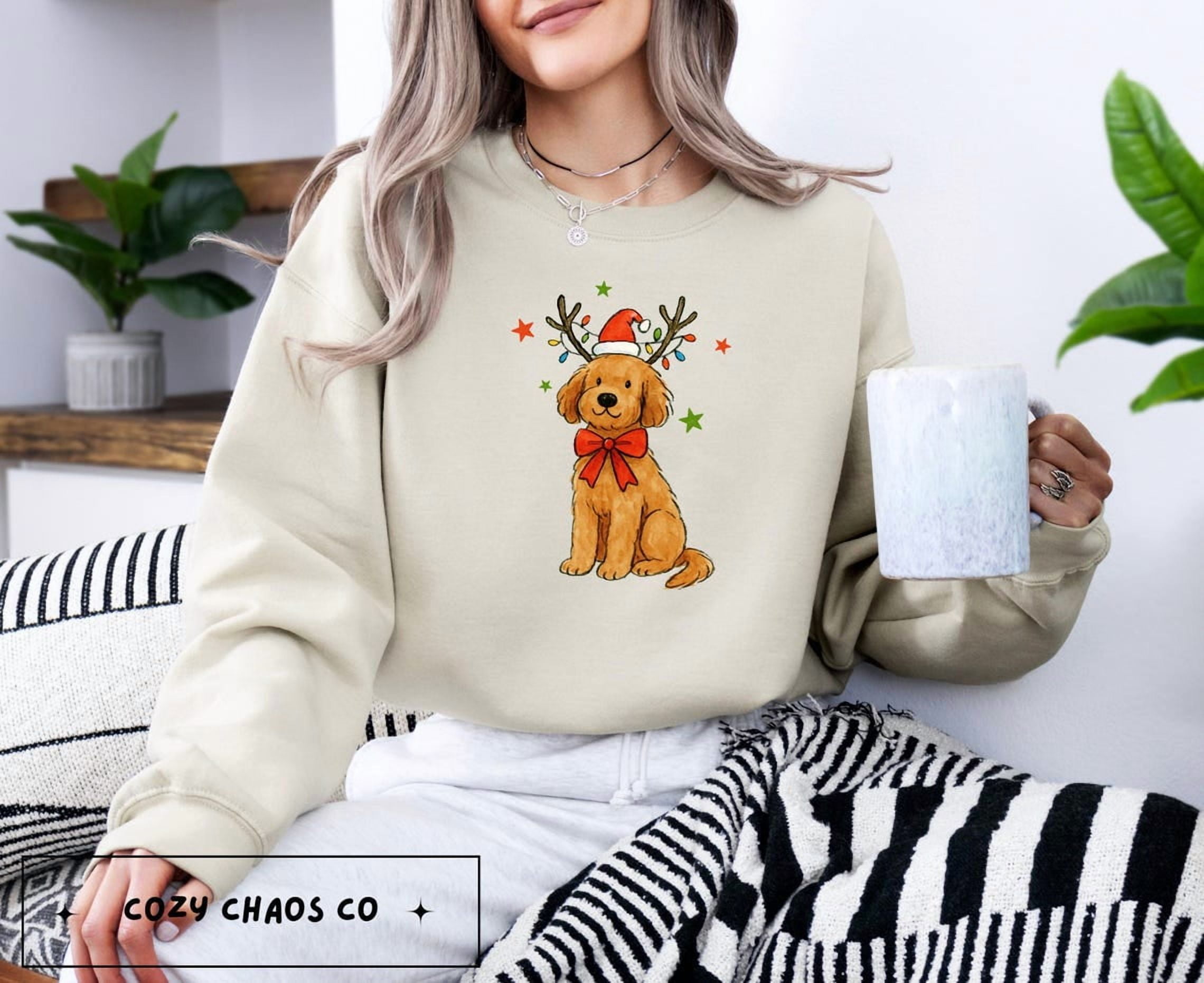 Christmas Goldendoodle Sweatshirt Xmas Dog Shirt Dog Sweatshirt Dog Sweater Gifts For Dog Lovers Pet Shirt