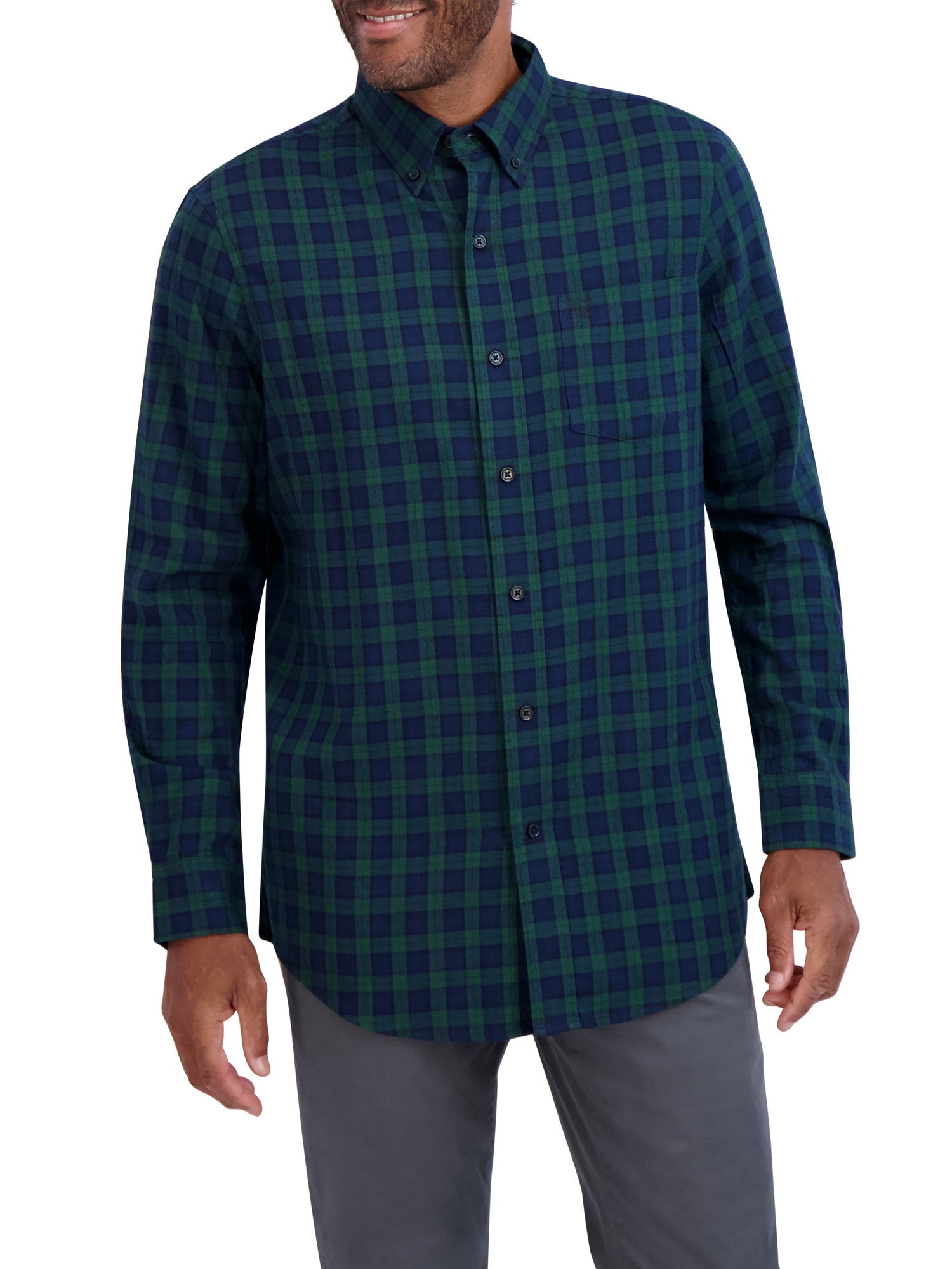 Chaps Men's Brushed Cotton Long Sleeve Woven Shirt Sizes XS up to 4XB