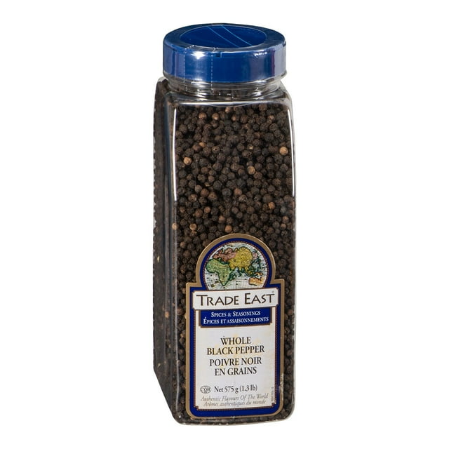 Trade East Poivre Noir Entier, Épice / 575 G/unité, 12 Unités/caisse