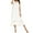 White, variant on Jgppe Women's Vintage Nightgown Short Sleeve Comfort Ruffle Solid Color Casual Pajamas Home Dress