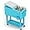 Light Blue, variant on VINGLI 80 qt Steel Cooler Cart, Refrigeration Insulation