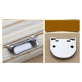 thumbnail image 2 of Manija de puerta de aluminio minimalista moderna, 5 uds., armario de zapatos negro americano, extensión de puerta de armario de ropa (blanco S), 2 of 4