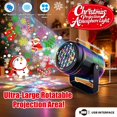 thumbnail image 5 of Christmas Projector LED Light Waterproof Snowflake Snowman Xmas Tree Adjustable Angle, Indoor Holiday Party Decor Plug-in Holiday Decorative Light, 5 of 5