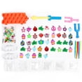 thumbnail image 2 of Kit de 15000 pulseras elásticas, caja de bandas elásticas para telar para niños, pulseras de telar, collares, juguetes con caja de almacenamiento, 2 of 4