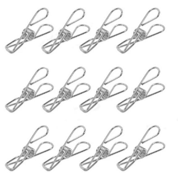 Aonity Clip 30Pc， 30 Pack Extra Large Clips Big Metal Paper Clamps Black Assorted Colors 2 Inch
