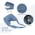 thumbnail image 2 of LinYooLi Denim Hobo Bags for Women Retro Jean Shoulder Bag Casual Jean Tote Handbags Vintage Satchel Bags for Teen Girls, 2 of 7