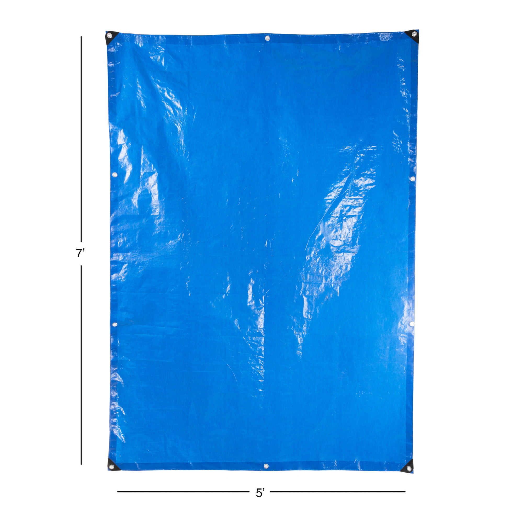 Durable Tear Resistant Blue Multipurpose Reusable Tarp for Hunting Stalwart Outdoor Multi Use Tarp Dry Storage Protection 