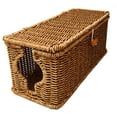 thumbnail image 3 of Organizador de cables, caja de gestión de cables, caja contenedora de enchufes, organizador de cables para oficina, dormitorio, cajón de TV, imitación 32 cm x 13 cm x 13 cm, 3 of 9