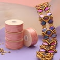 thumbnail image 3 of The Beadsmith Nymo Thread – 10-Pack Pink Color – Size B, .20mm Diameter, 72 Yard/66 Meter Spool – Made of Nylon – Bead Embroidery & Weaving, Off Loom & Loom Work and DIY Craft Projects, 3 of 8