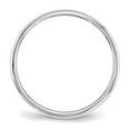 thumbnail image 3 of Bague en Or Blanc 10k Solide Poli Gravable 2mm Demi-Rond Taille 10 Bijoux Cadeaux pour Femmes, 3 of 4