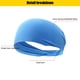 thumbnail image 4 of Diademas Deportivas Mujeres Hombres Diadema elástica Transpirable Absorción de sudor Tocado Negro Likrtyny Para estrenar, 4 of 8