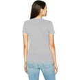 thumbnail image 3 of Hanes Womens Short Sleeve V-Neck Tee, L, Floral Lips/Light Steel, 3 of 3