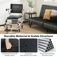 thumbnail image 6 of Costway 4-in-1 Bedside Commode Chair Commode Wheelchair with Detachable Bucket, 6 of 10