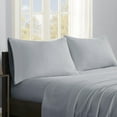 thumbnail image 2 of Comfort Classics Micro Fleece 4-Piece Grey Sheet Set, King, 2 of 7
