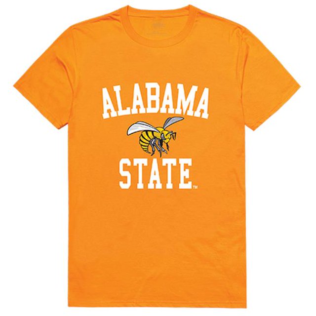 W Republic 539-102-GLD-01 Alabama State University Arch T-Shirt, Gold - Small