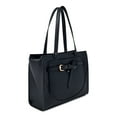 thumbnail image 3 of Time and Tru Women's Kara Contemporary Satchel Tote Handbag, Black, 3 of 5