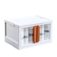 thumbnail image 2 of Caja de almacenamiento plegable de doble puerta, caja de almacenamiento movible para guardar juguetes, ropa y libros, 2 of 5