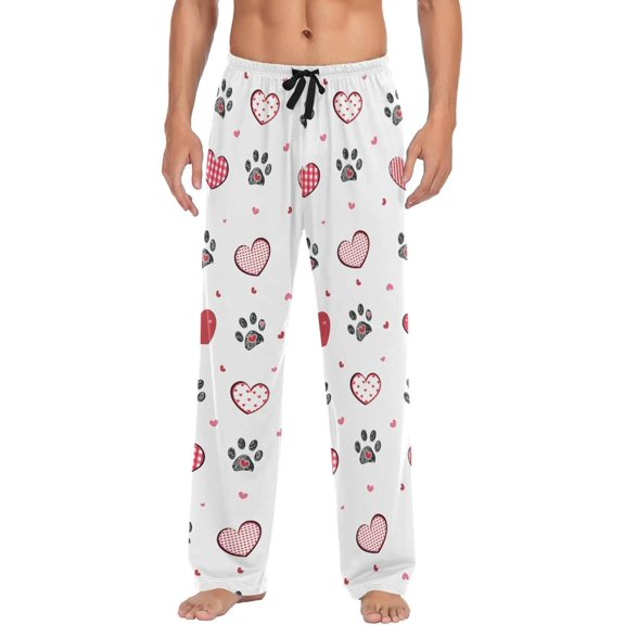 GZHJMY Valentine's Day Pajama Pants for Men, Lounge Pants Lightweight Men Pajama Bottoms with Drawstring Pockets, Christmas New Year Birthday Gifts, Small