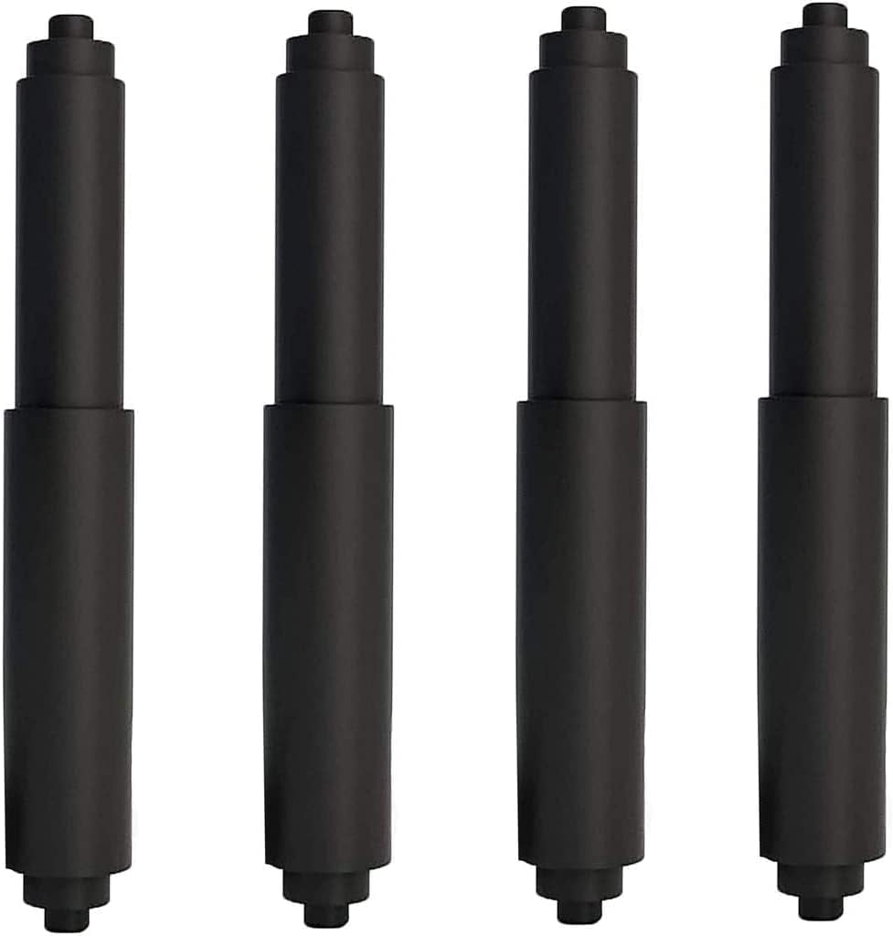 Toilet Paper Holder Roller 4pcs Black Color Plastic Toilet Tissue