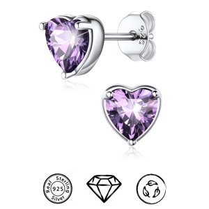 ChicSilver 925 Sterling Silver Birthstone Stud Earrings