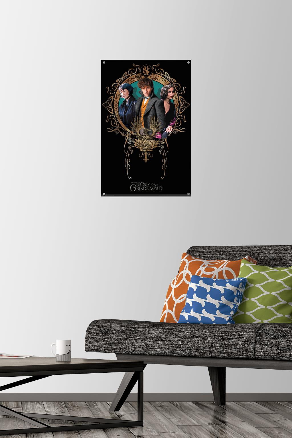 Fantastic Beasts: Crimes Of Grindelwald - Trio Wall Poster with Push Pins, 14.725" x 22.375"