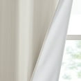 thumbnail image 4 of Madison Park Galen 2-PK 40x84" Basketweave Room Darkening Curtain Panel Pair in Ivory, 4 of 8