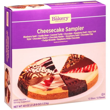 Wal-mart Bakery 40oz. Variety Sampler Cheesecake