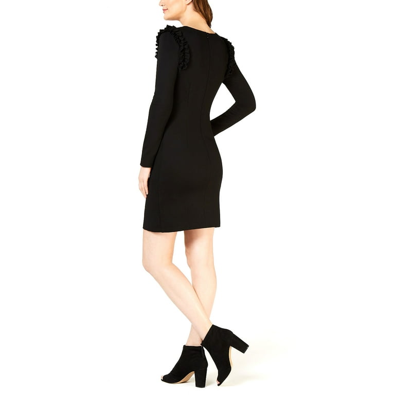 trina turk dress black Sexy Sweetheart Black A-Line Lace Layered Dress with Slit main image 0
