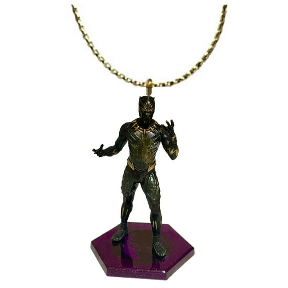 Marvel What If? PVC Killmonger as Black Panther Ornament Keychain Figure New