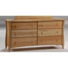 Night & Day Furniture Spices Bedroom 6 Drawer Double Dresser