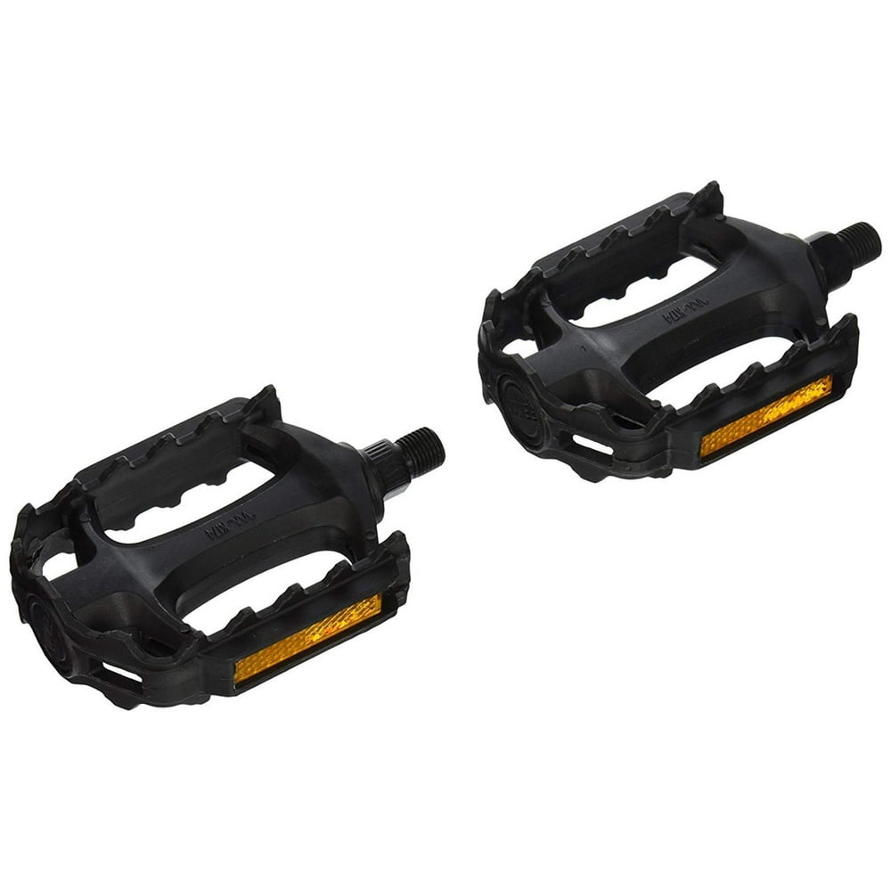 Bicycle Replacement Pedals, 1/2Inch1/2 axle for 1 piece cranks By KENT