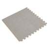 We Sell Mats 3/8" Thick Interlocking Carpet Tiles, 72 Sq Ft (18 Tiles), Light Gray