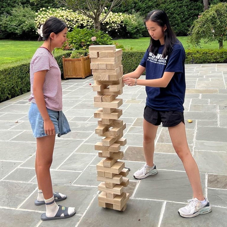 Giant Tumble Tower Game, Wooden Blocks, 54 Pieces photo 7