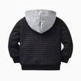 thumbnail image 4 of KPOPLK Infant Boys Zip Up Hooded - Soft Waffle Full Zip Up Toddler Boys Hoodies Sweatshirts Clothes with Pockets 9 12 18 24 Months 3T Navy Size 2-3 Years, 4 of 6