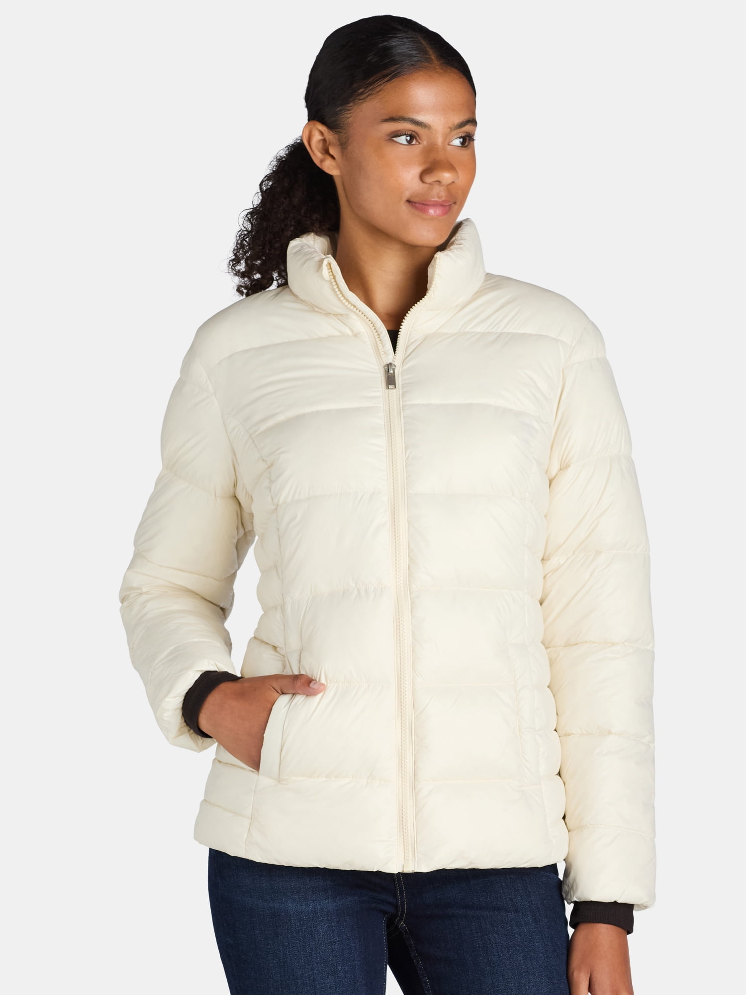 Time and Tru Women's and Women's Plus Core Puffer, Sizes XS - 3X