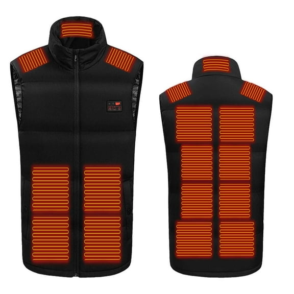 Plus Size Heated Jackets for Men Outdoor Warm Clothing Heated For Riding Skiing Fishing Charging Via Heated Coat