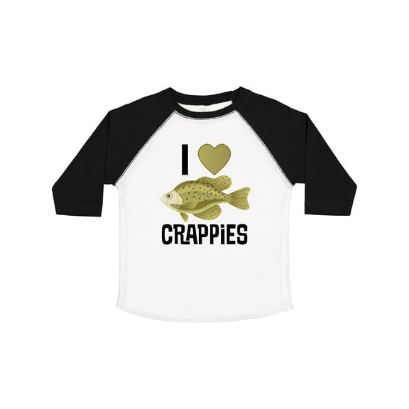 Inktastic Crappie Fishing I Love Crappies Boys or Girls Toddler T-Shirt