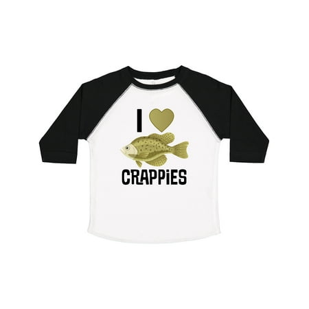 

Inktastic Crappie Fishing I Love Crappies Gift Toddler Boy or Toddler Girl T-Shirt