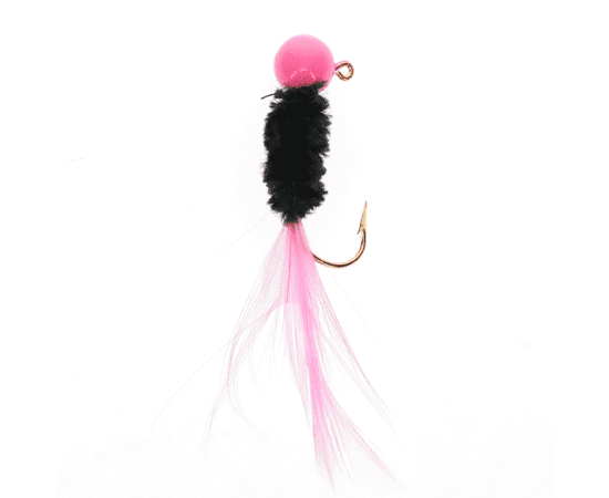 Strike King Mr. Crappie Slab Daddy Live Hair Jig - 1/8 oz; Pink Tuxedo