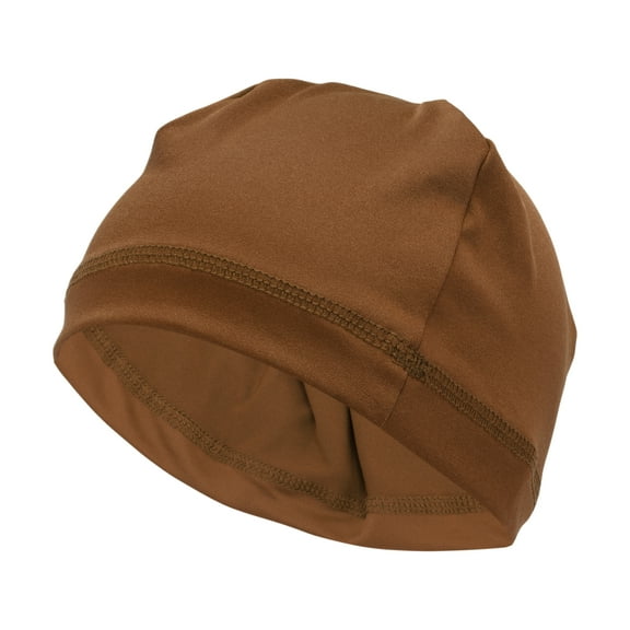 Unique Bargains Cycling Hat Sweat-wicking Breathable Hard Hat Liner Spandex Dark Brown 10.24"x5.51" 1 Pcs