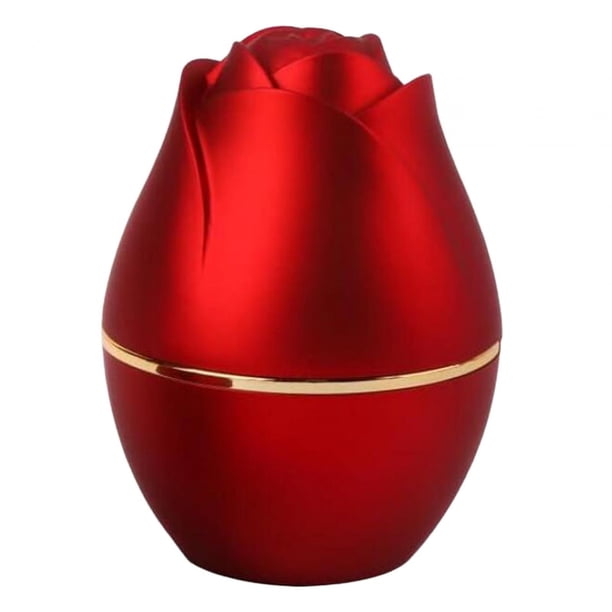 Caja de anillos con forma de rosa LED, caja para collar, colgante romántico, Cajas de Regalo para regalo de cumpleaños, propuesta de compromiso y , Rojo