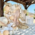 thumbnail image 2 of Arco de Globos de Cumpleaños para Niña, 176 Piezas Guirnalda de Arco de Globos de Boda Beige, Guirnalda de Globos de Color Beige Albaricoque para Decoraciones de Cumpleaños de Niña, Boda, Baby Shower, Graduación ER, 2 of 5