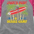 thumbnail image 3 of Nightmare Before Christmas - Jack's Surf Scare Camp - Summertime - Toddler And Youth Long Sleeve Graphic T-Shirt, 3 of 5