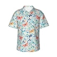thumbnail image 2 of Picia Butterflies Gentle Cotton Regular Fit Short Sleeve Casual Hawaiian Shirt for Men-XX-Large, 2 of 9