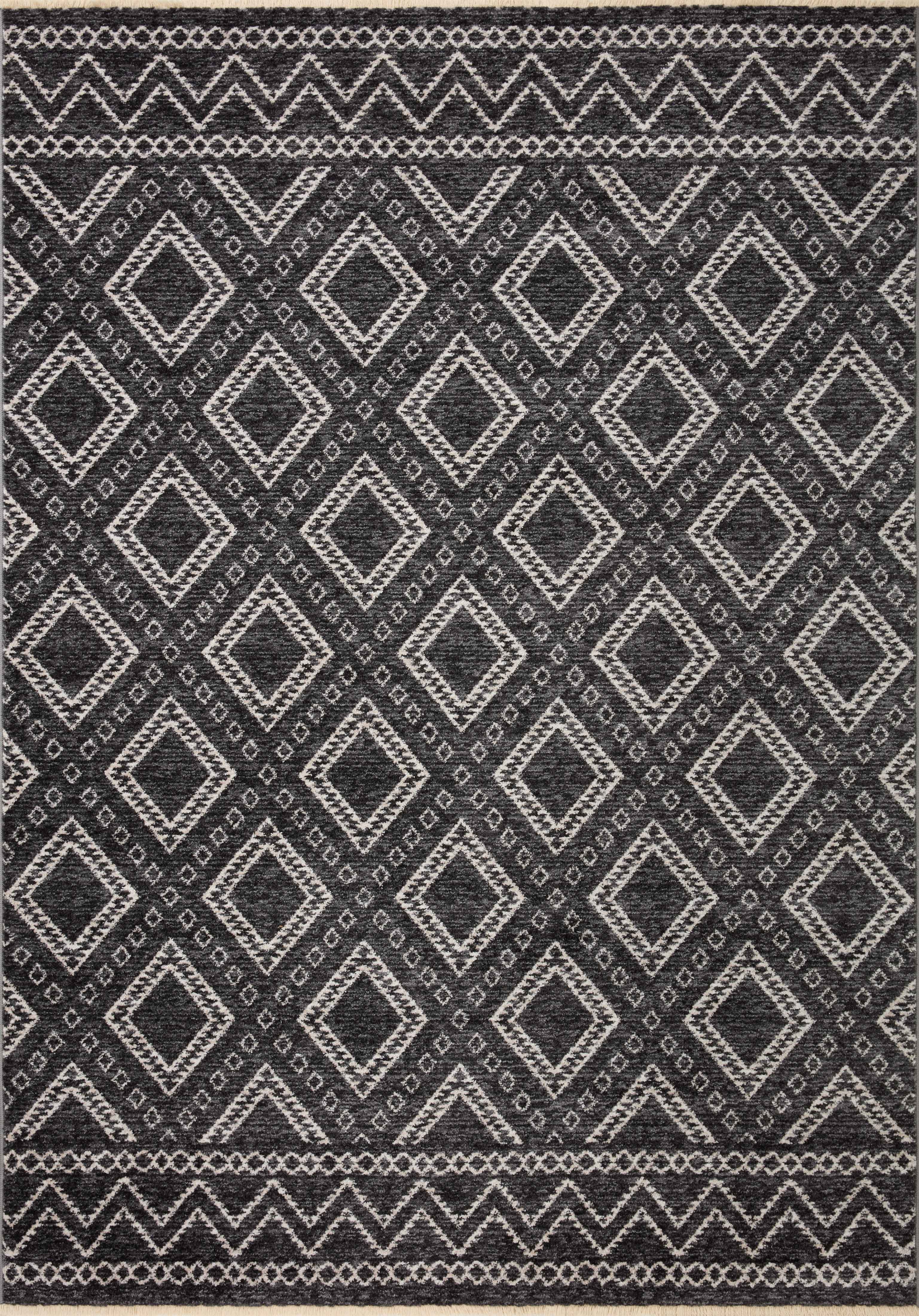 Loloi Vance Charcoal / Dove 2'-7" x 10'-0" Runner Rug