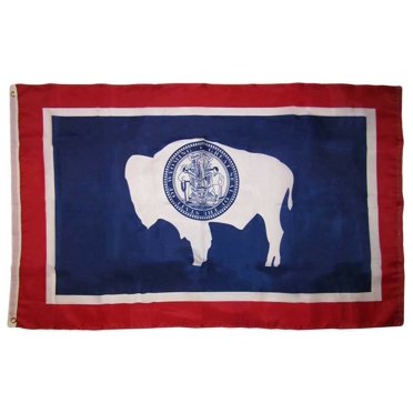 3x5 Wyoming Flag – 3'x5' House Banner, 100D Polyester, Grommets, Multicolor