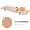 thumbnail image 3 of Mgaxyff Rectangle Natural Wood Pet Hamster Chinchilla Chipmunk Cage Chew Toy Stand Platform Pedal Board, 3 of 9