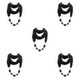 thumbnail image 3 of Maytalsory Wide Application Scarf Necklaces Beautiful And Elegant Fashion Accessory black 5Set, 3 of 6