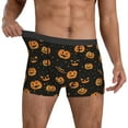 thumbnail image 3 of Men's Boxer Briefs, halloween-pumpkins Soft Comfy Mens Underwear Boxer Briefs Breathable With Widen Waist, 3 of 7